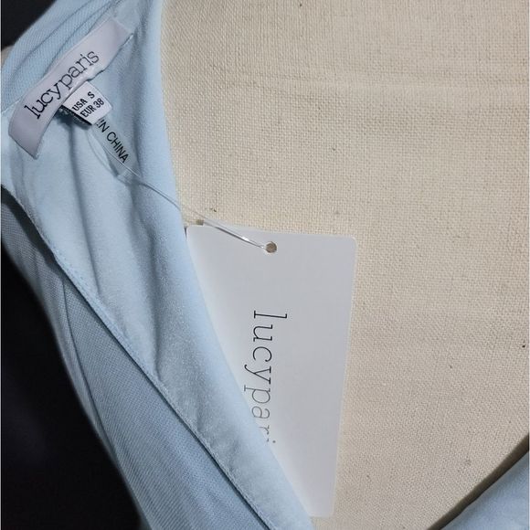 Lucy Paris Blue Sleeveless Fit-and-flare Dress Size Small US 4/6 - Picture 10 of 11